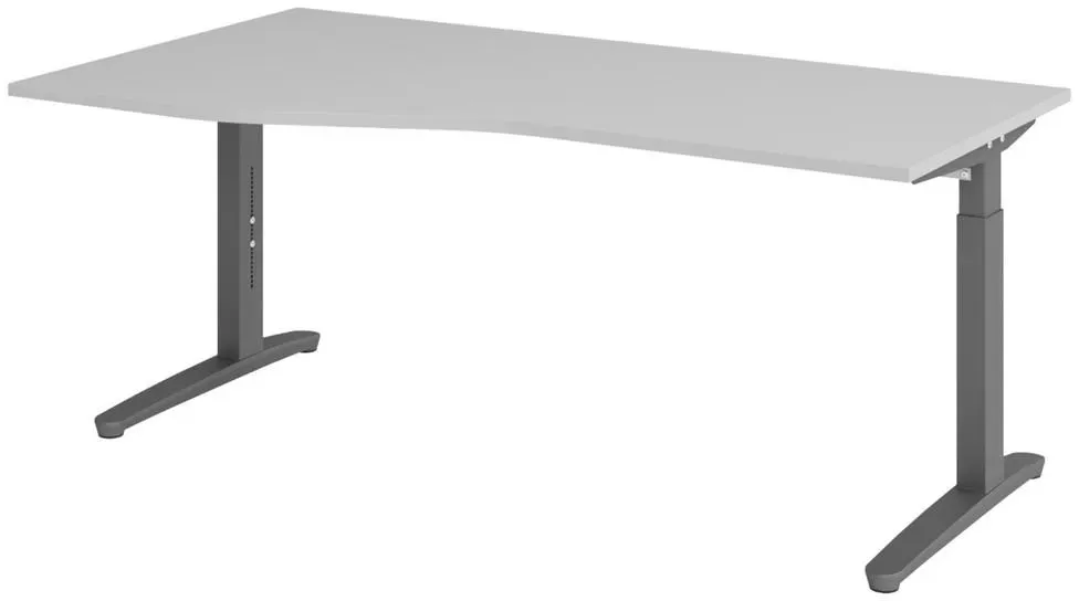 Büroschreibtisch 180 x 100 cm Grau