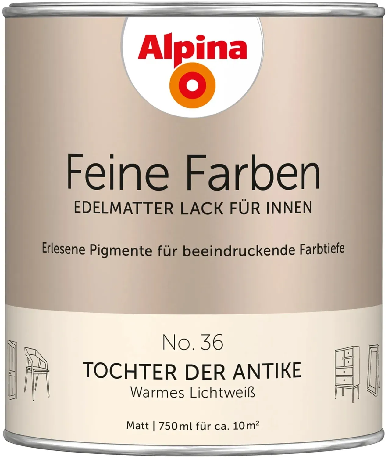 Feine Farben Lack 750 ml No. 36 tochter der antike