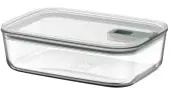 Frischhaltedose Glas grün 1,5 l 2-teiliges Set