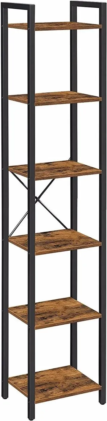 Bücherregal 40 x 30 x 187,5 cm Braun, Schwarz