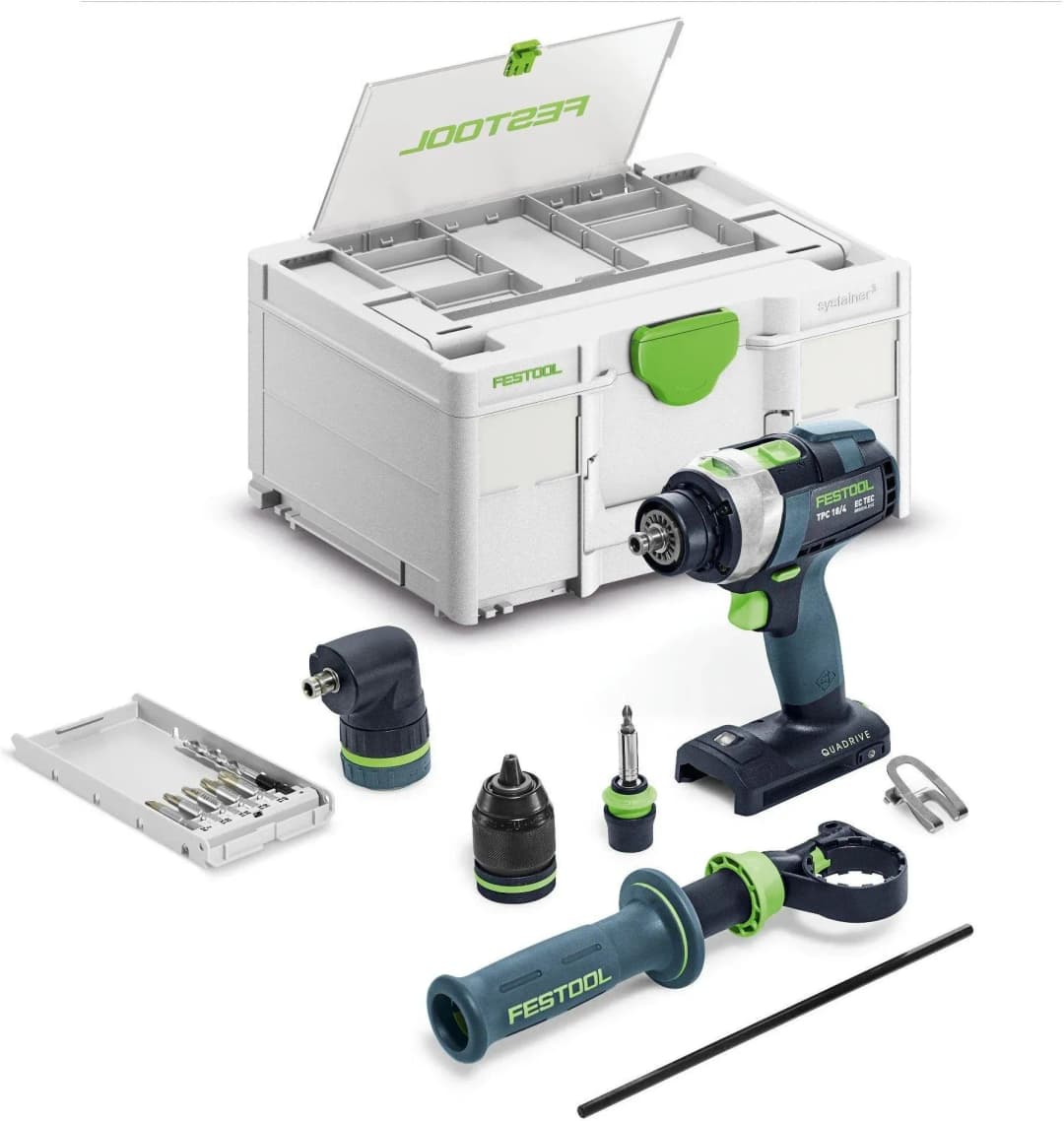 TPC 18/4 Basic-Set ohne Akku + Zubehör + Systainer