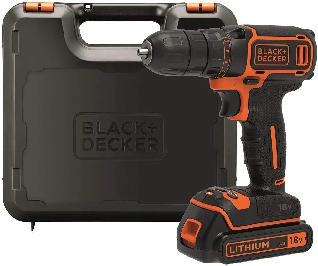 Black & Decker Berbequim Aparafusador 18V 1.5Ah BDCDC18K-QW