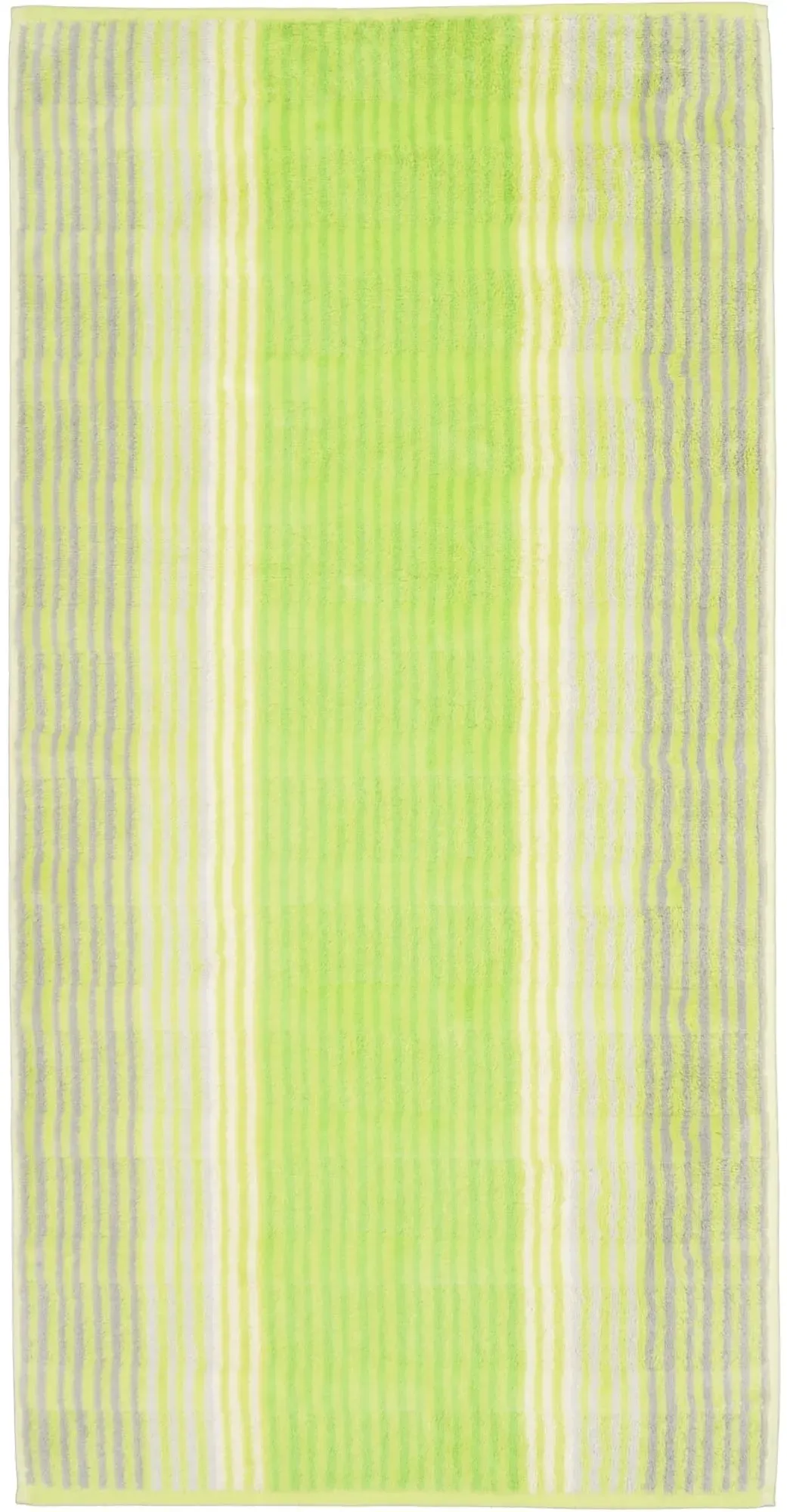 Noblesse Cashmere Streifen 1056 Handtuch 50 x 100 cm kiwi