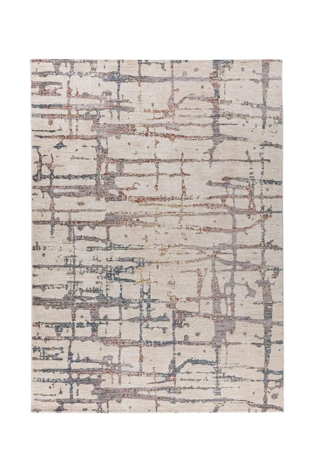 Jaka 325 Webteppich 160 x 230 cm Creme/Mehrfarbig