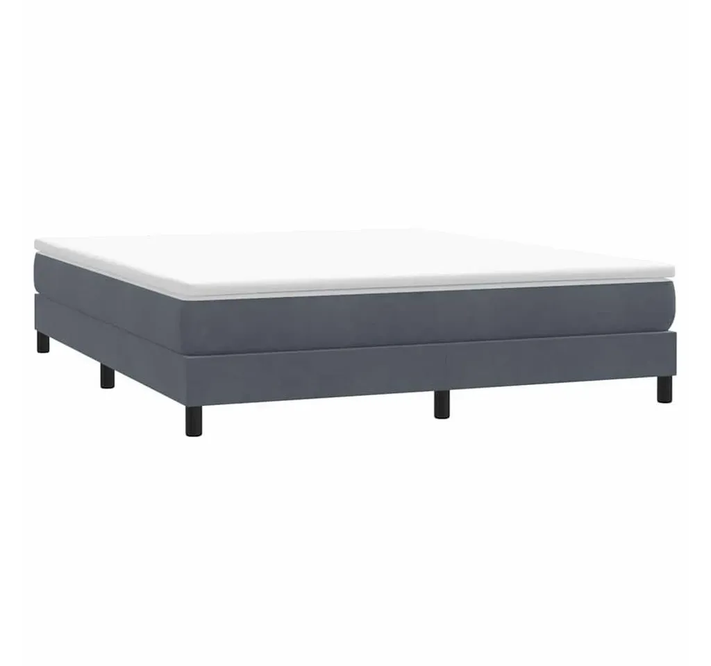 Boxspringbett 180 x 210 cm Dunkelgrau