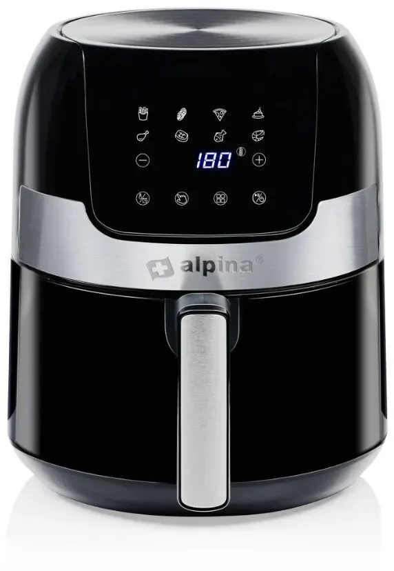 Heißluftfritteuse 1400 Watt 3,5 Liter Schwarz-Silber