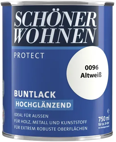 Buntlack Altweiß hochglänzend 0,75 l