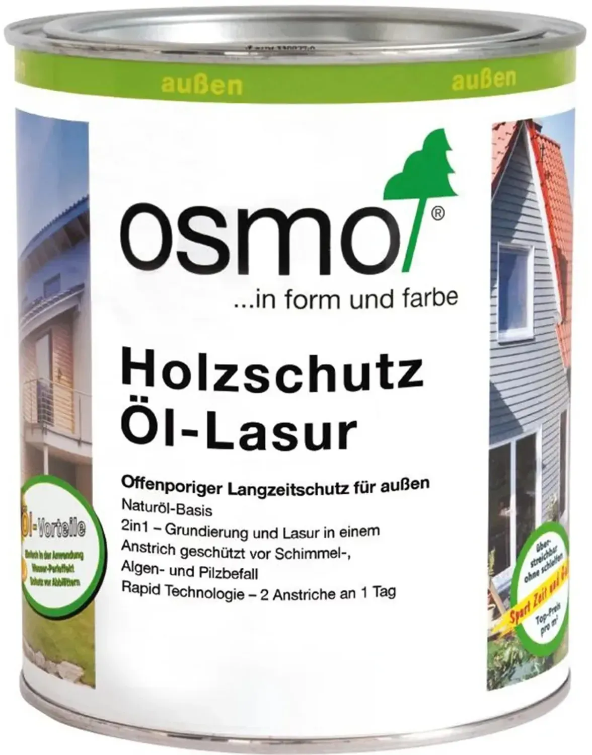 Holzschutz Öl-Lasur 750 ml teak
