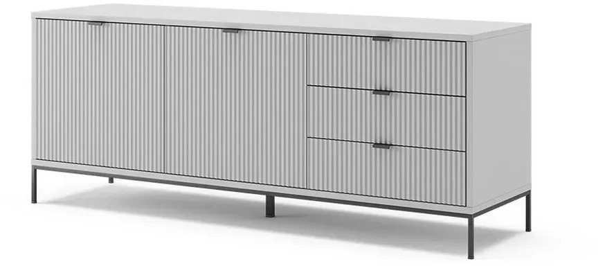 Eliza TV-Lowboard 150 x 42 cm Grau Holzwerkstoff