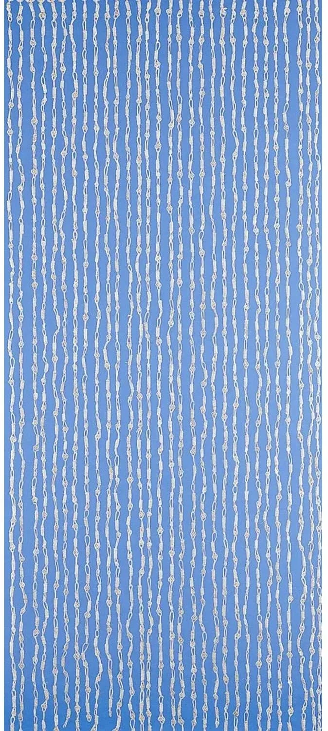 Peking Ösen 90 x 200 cm Blau/Weiß