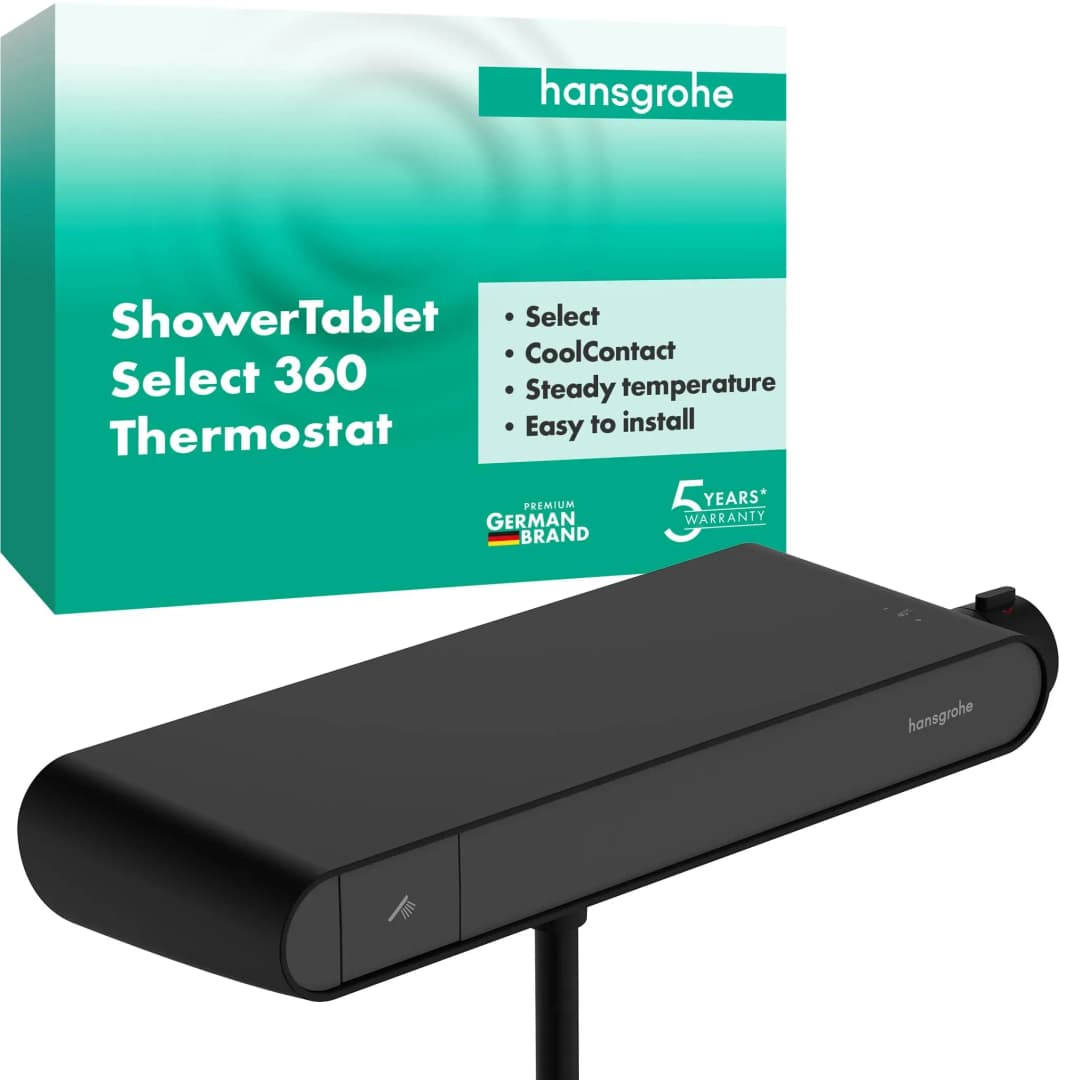 ShowerTablet Select Duschthermostat 360 für 1 Verbraucher Schwarz Matt 13158670