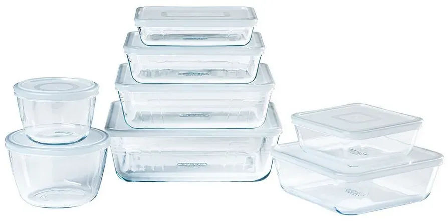 Frischhaltedose transparent 1,1 l 8-teiliges Set