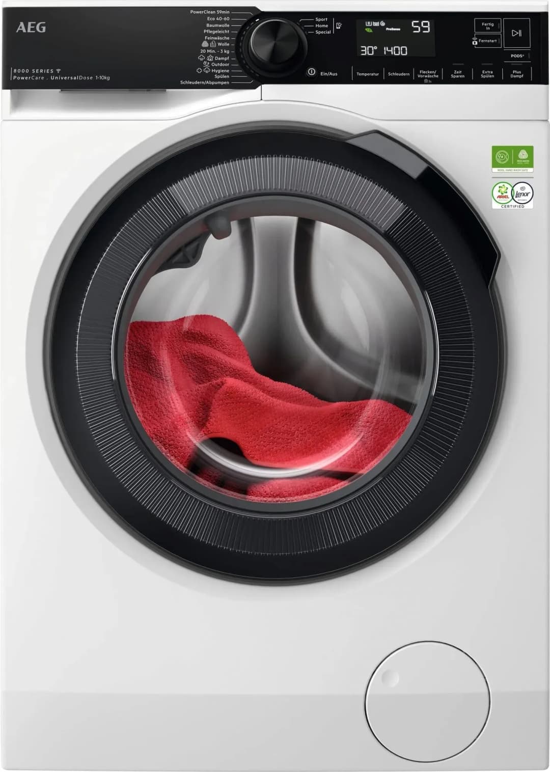 LR8EW75400 AEG Serie 8000 Waschmaschine (10 kg, 1351 U/min)