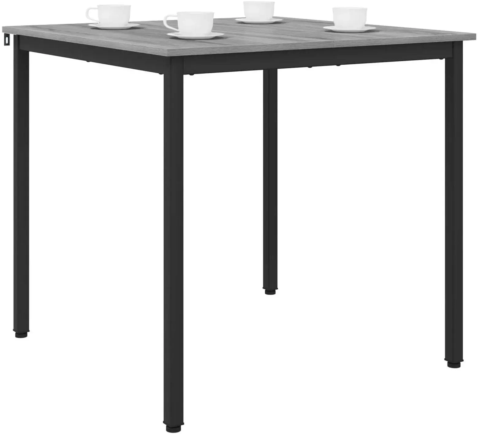 Esstisch 80 x 80 x 75 cm grau