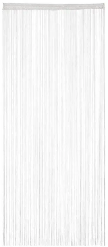 Fadenvorhang Tunneldurchzug 90 x 245 cm Weiß 5 St.