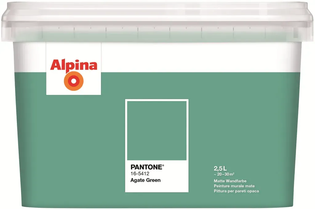 Wandfarbe Agate Green matt 2,5 l
