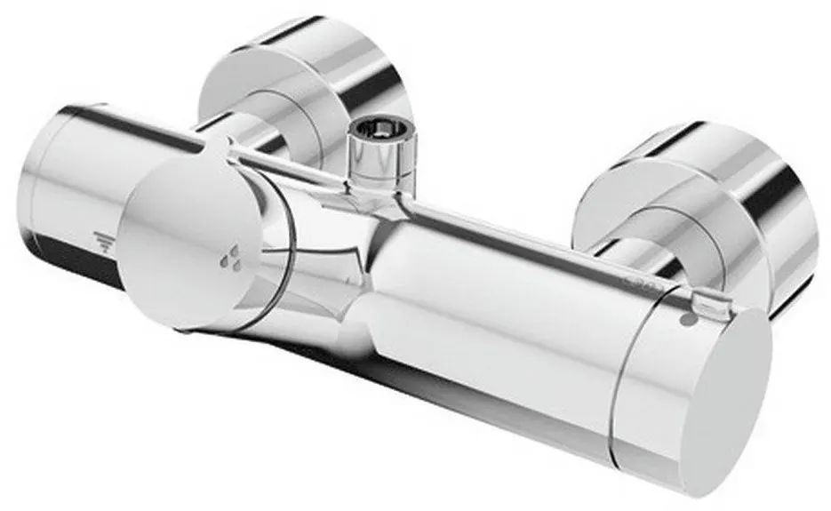 Vitus Duschthermostat Aufputz für 2 Verbraucher Chrom
