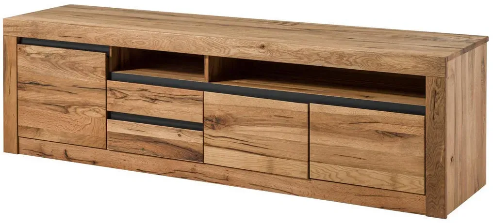 Montreux TV-Lowboard 185x45x55 cm Eiche Natur Geölt Massivholz