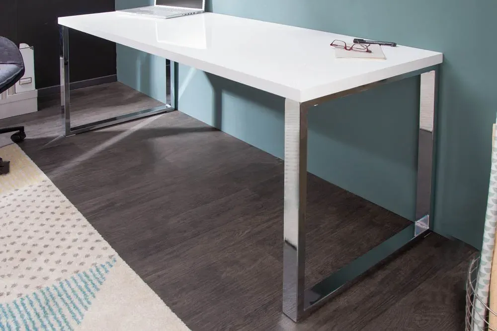 Schreibtisch WHITE DESK 140cm Weiß