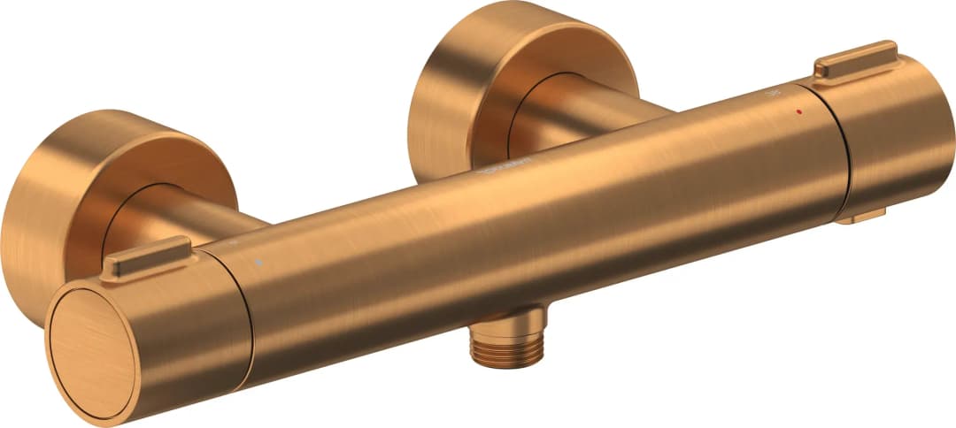 Thermostatarmatur Brausethermostat Aufputz rund für 1 Verbraucher Bronze gebürstet TH4220000004