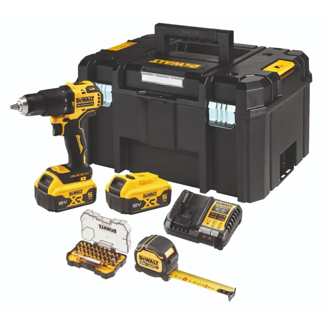 Akku-Schlagbohrschrauber DCD709 Set inkl. 2 x 5,0 Ah + Schnellladegerät