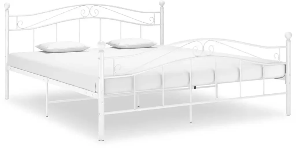 Bett 140 x 200 cm Weiß