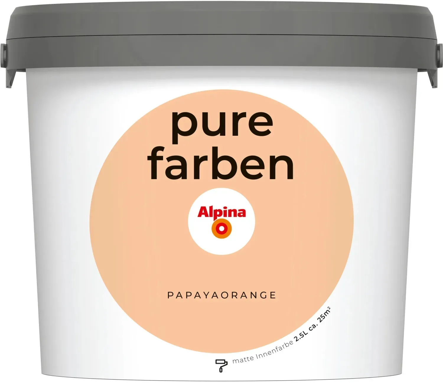 Wandfarbe Papayaorange matt 2,5 l