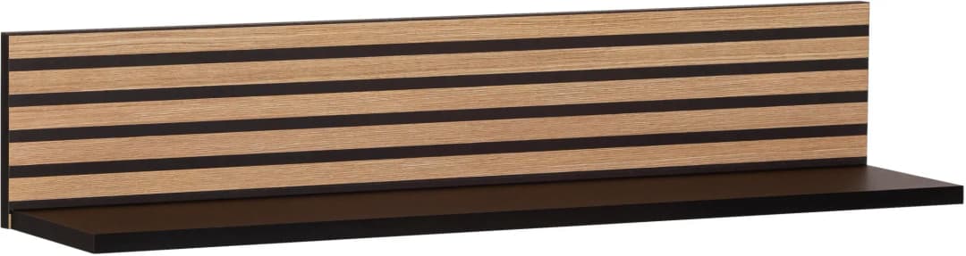 Wandregal Ekko 80 x 17,3 x 15,7 cm Schwarz