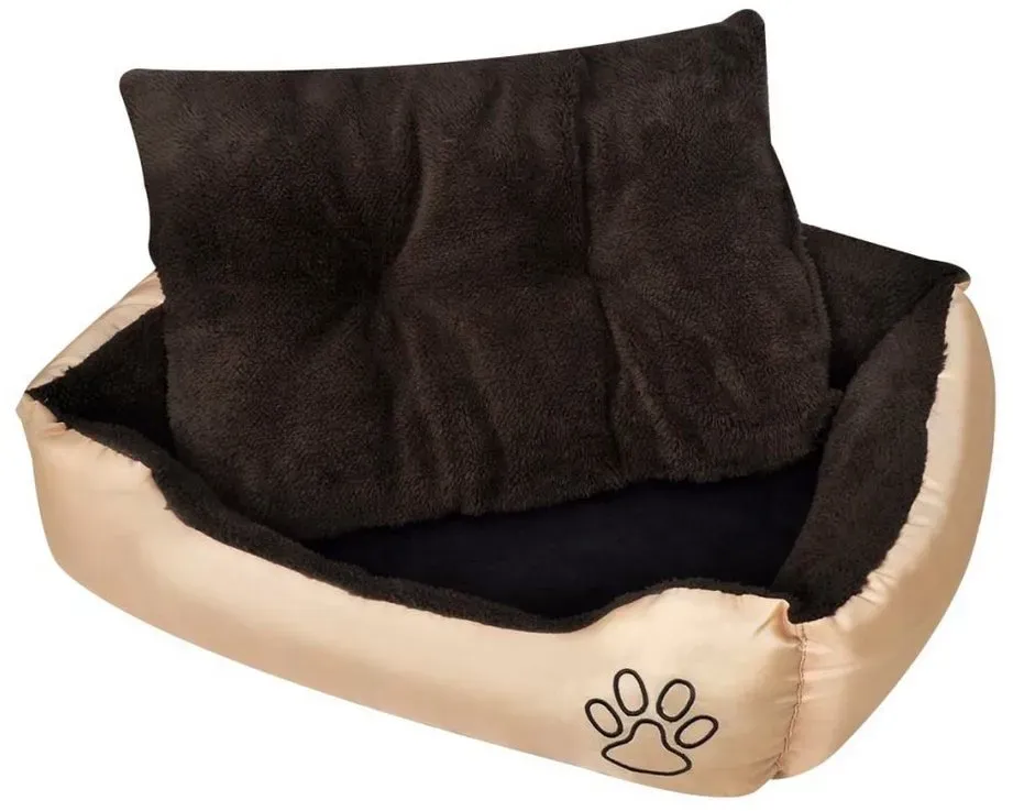 Hundekorb Warmes Hundebett XL 70 x 20 cm braun