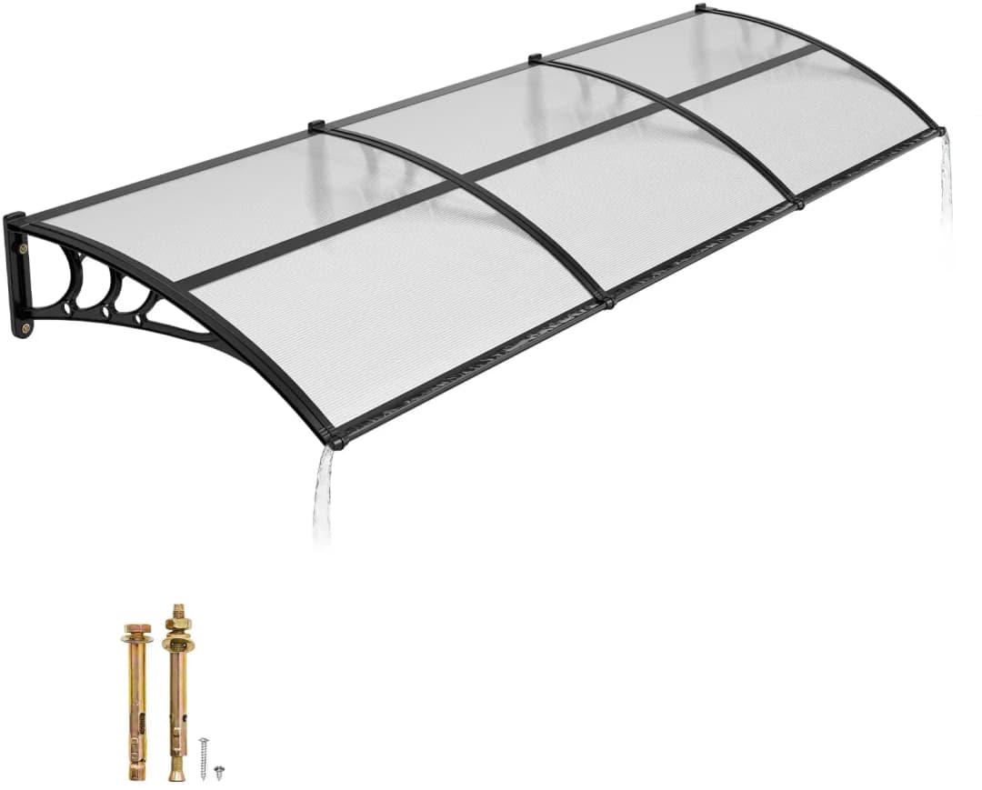 Pultvordach 965 x 297,5 cm transparent