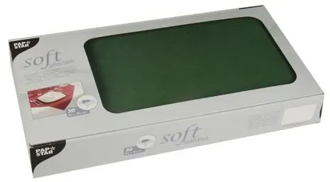 Tischdecken soft selection 80 x 80 cm Dunkelgrün
