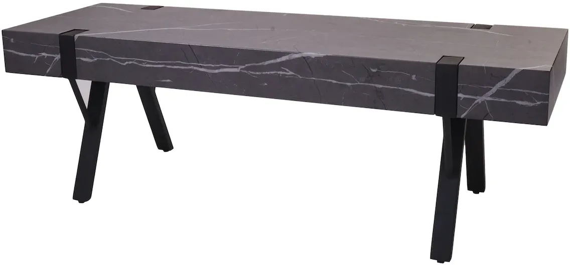 HWC-L54 TV-Rack 42x120x40cm Grau Metall