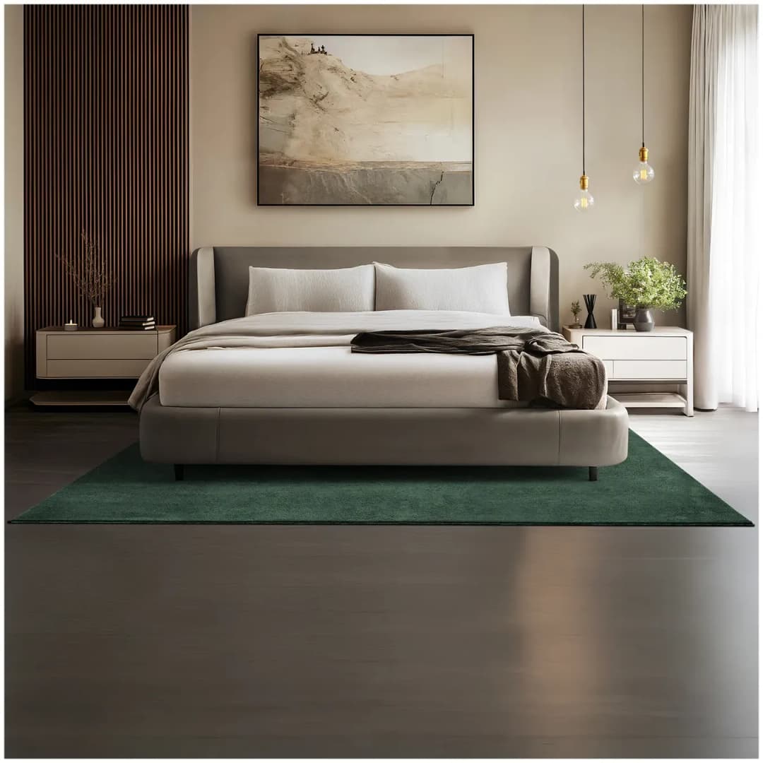 tectake® Kurzflorteppich, verschiedene Größen und Farben, allergikerfreundlich, rutschfeste Unterseite