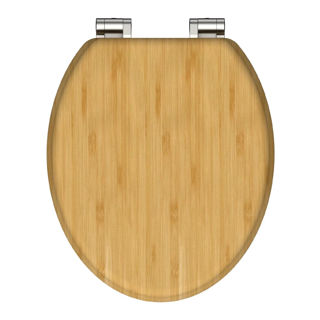 Bambus WC-Sitz mit Absenkautomatik Braun