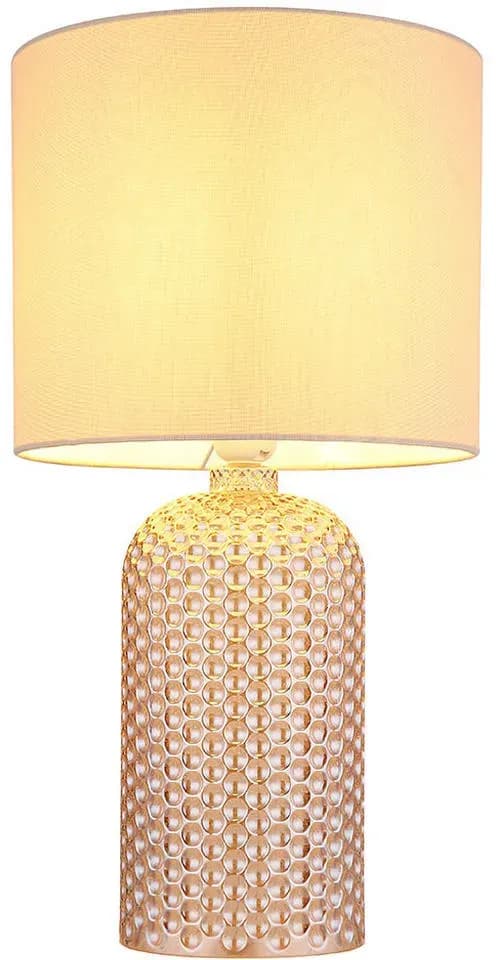 LIGHTING Tischleuchte SOFIA beige - Beige/Rauchig