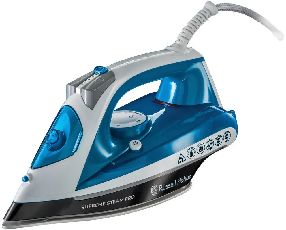 Russell Hobbs Plancha de Vapor Supreme Steam Pro 2600W 0.31L (Azul/Blanco) - RUSSEL HOBBS