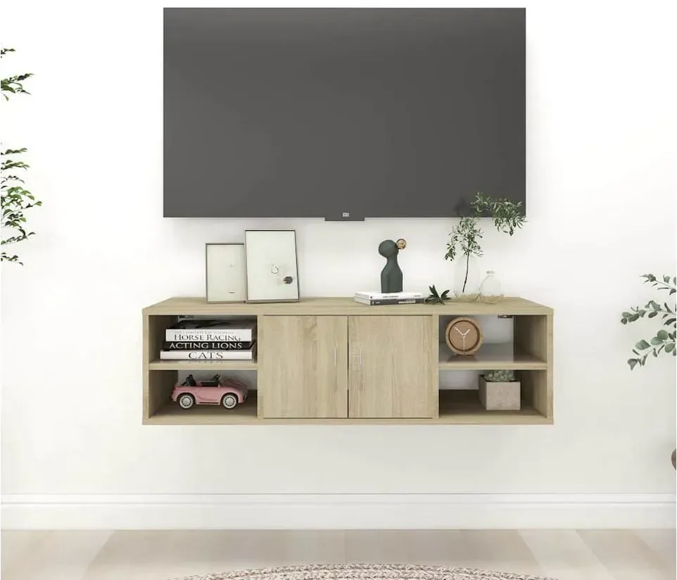 Wandregal 102 x 30 x 29 cm Braun