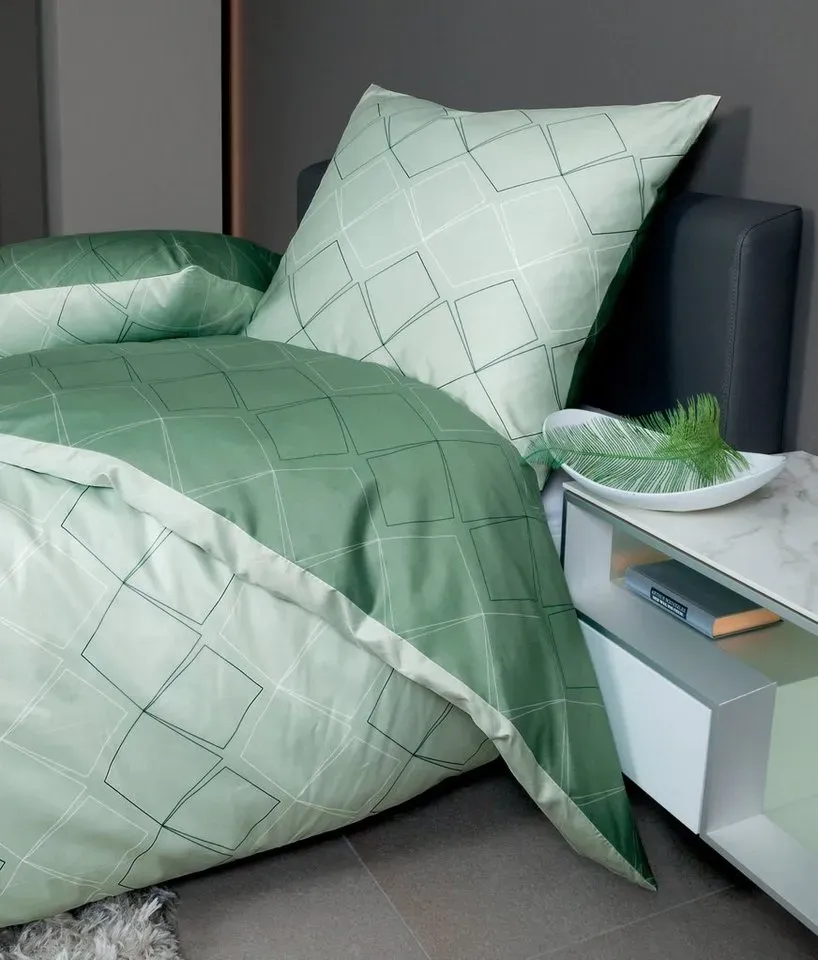 J.D. 87053 jade/waldgrün 200 x 220 cm + 2 x 80 x 80 cm
