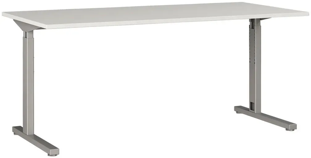 Schreibtisch GW-Profi 2.0 lichtgrau/silber