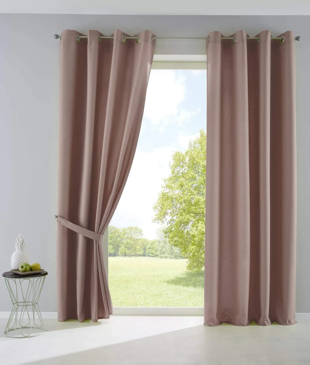 Palermo Ösen 140 x 145 cm Taupe 2 St.