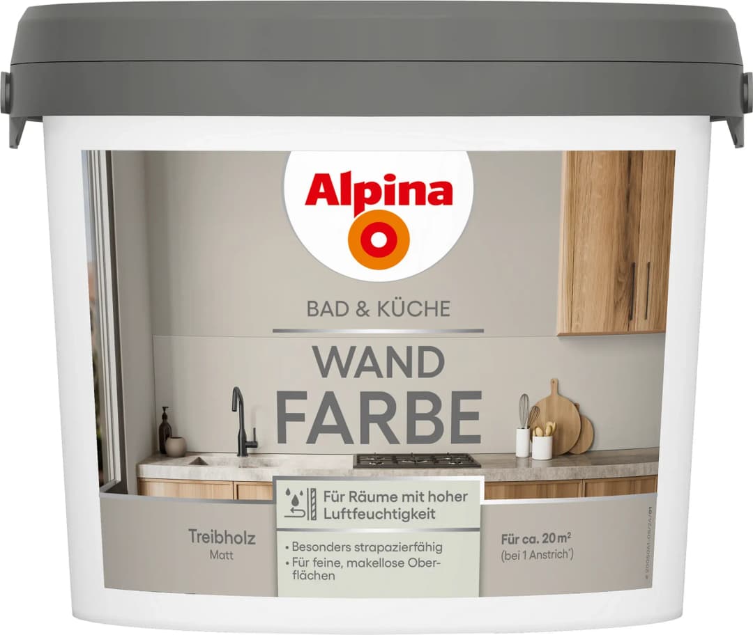 Wandfarbe Treibholz Beige 2,5 l