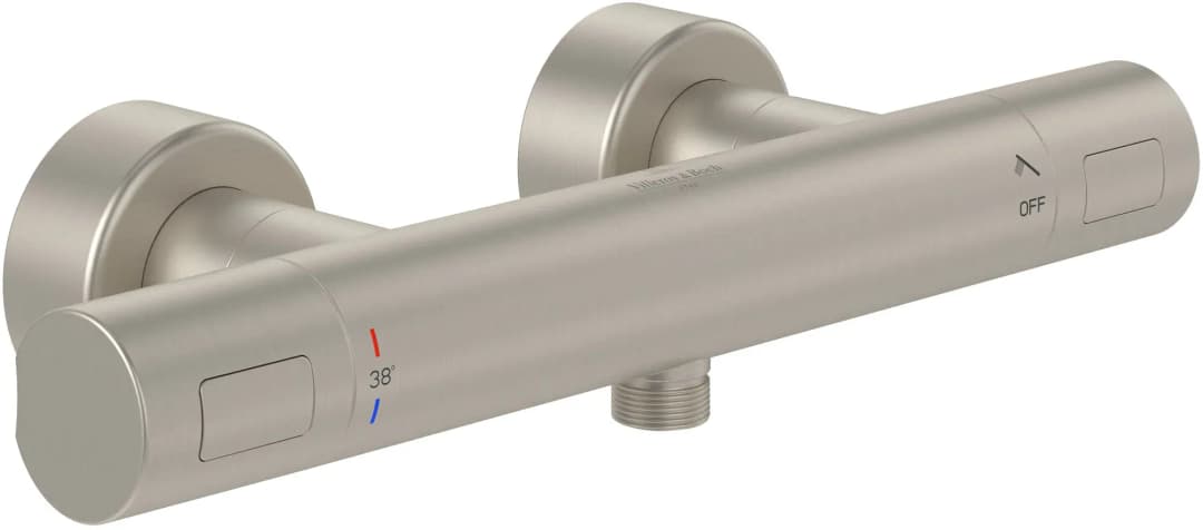 Universal Duschthermostat rund für 1 Verbraucher Nickel gebürstet TVS00001700064