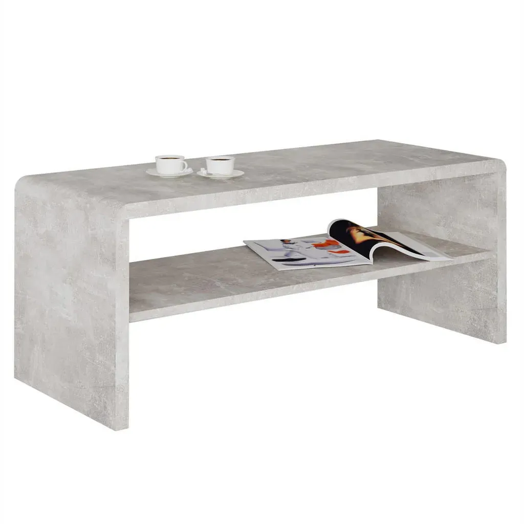 Couchtisch Grau, Holzwerkstoff, Mode, 100x40x40 cm,