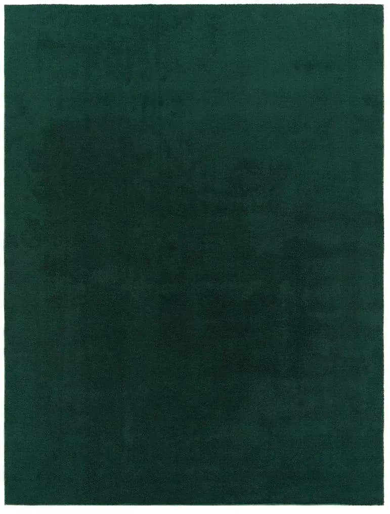 Unifarben Kurzflorteppich 140 x 200 cm Dunkelgrün/Grün