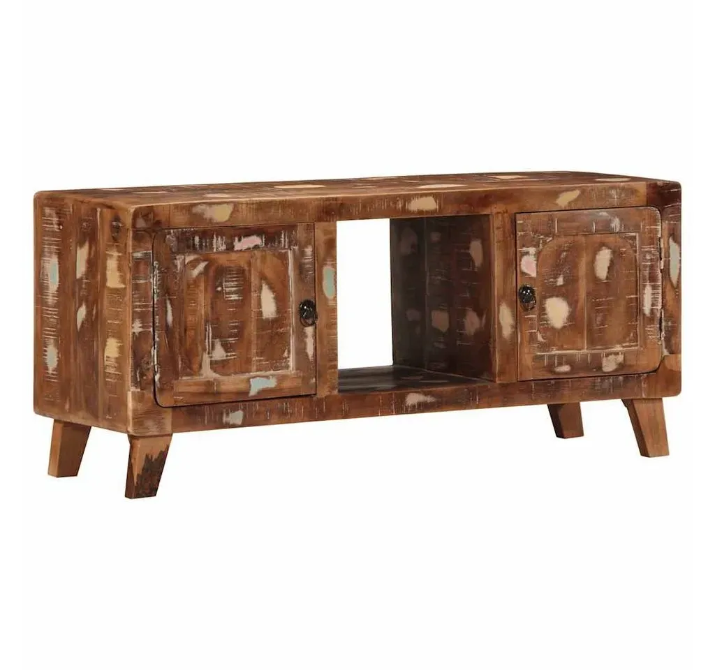 TV-Schrank 105x46x32 cm Braun Massivholz