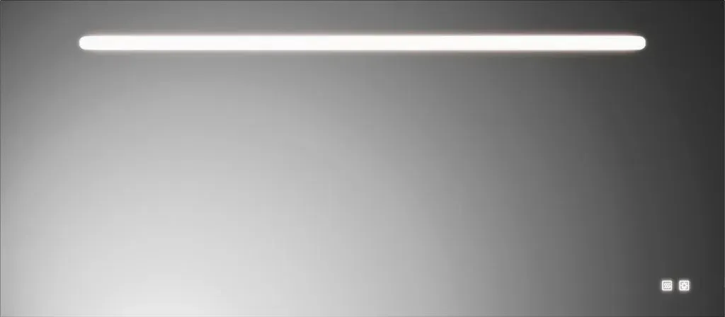 Leuchtspiegel Lin20 Lichtspiegel mit horizontaler LED-Beleuchtung, Melamin, 1600x30x700mm, SIIX160PN529