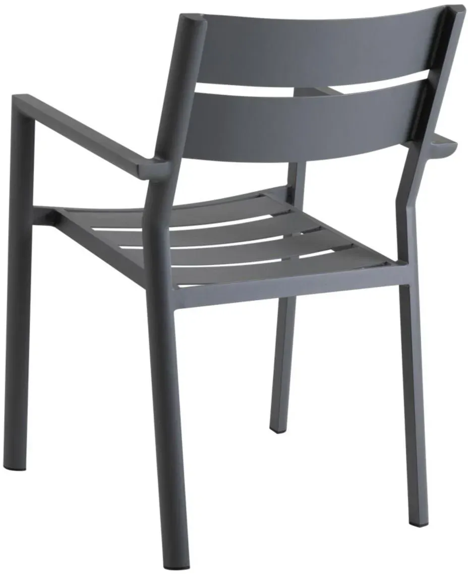 Delia Gartenstuhl 55 x 55 x 80 cm grau 1 St.