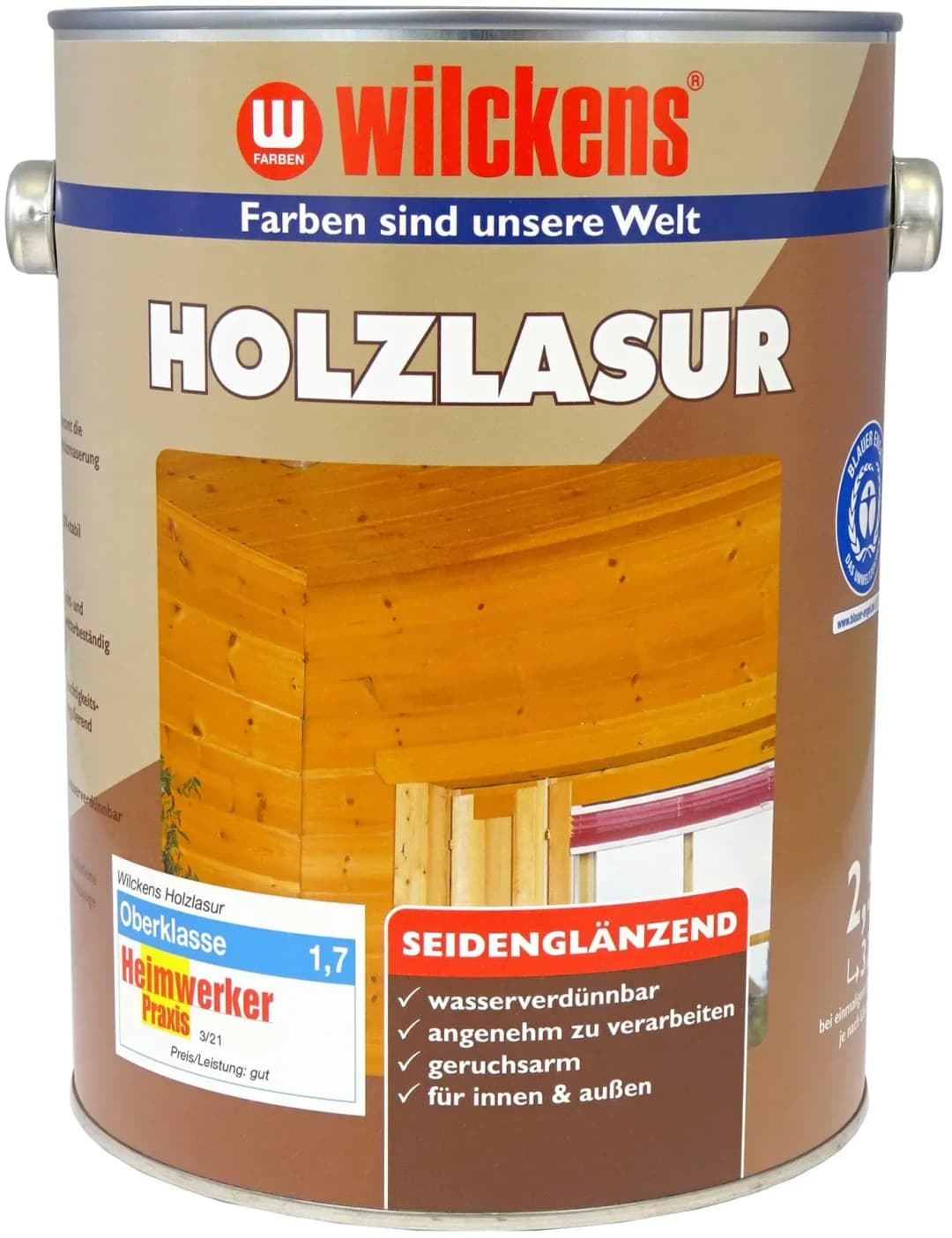 Holzlasur LF 2,5 l silbergrau