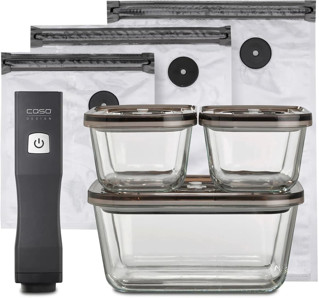 CASO Vacu OneTouch Eco-Set Vakuumierer Schwarz