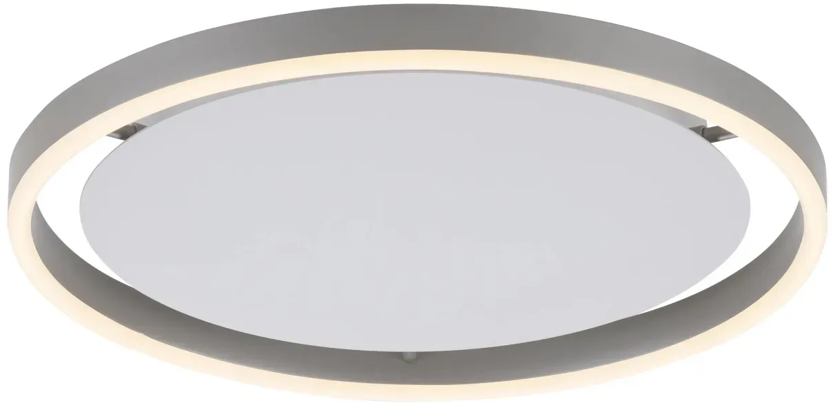 Ritus 1 LED rund 39 cm Aluminium grau